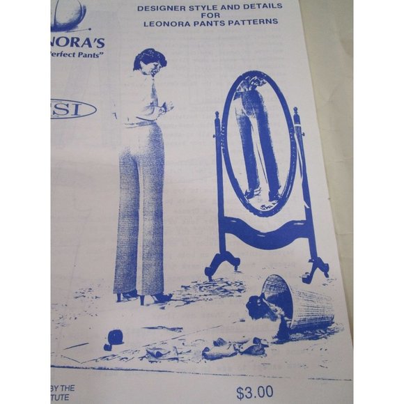 Leonora's Perfect Fit Pant Illustrated Instructions 111C For Hips 40 to 44 Uncut - Picture 14 of 16